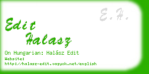 edit halasz business card