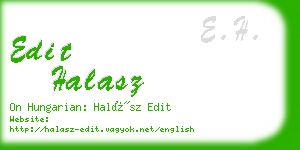 edit halasz business card